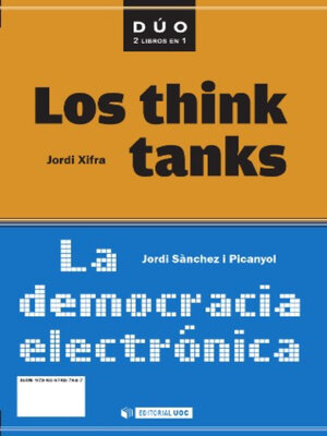 cover image of La democracia electrónica y Los think tanks